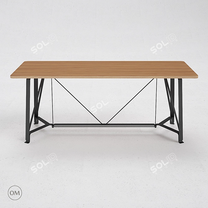 ODESD2 F1 - Sleek Minimalist Bed Frame 3D model image 3