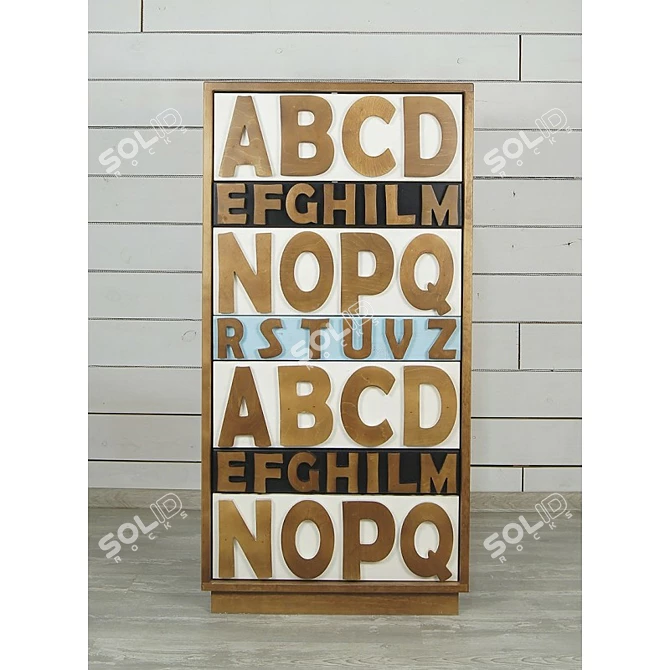 Artistic Alphabeto Chest 3D model image 2