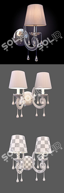 Elegant Monmartre Wall Sconce 3D model image 3