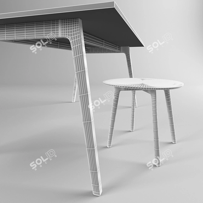 Stylish and Versatile Table: 6100 SAN_SIRO 3D model image 3