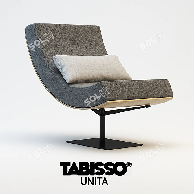 Tabisso Unita Chair: Sleek and Stylish 3D model image 1