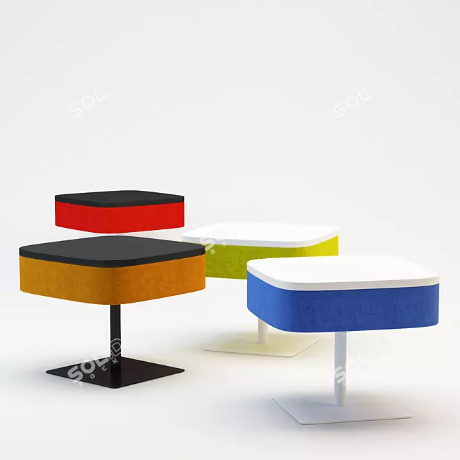 Tabisso Unita Low-Table: Sleek Design Solution 3D model image 3