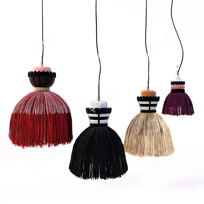 Elegant Madama Lamp by MOGG 3D model image 2