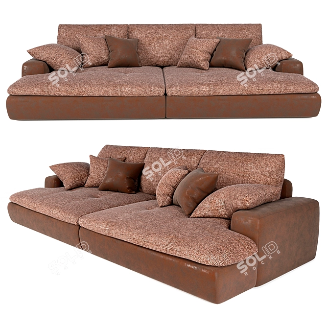 Ultimate Comfort Baur Big Sofa 3D model image 1
