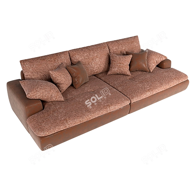 Ultimate Comfort Baur Big Sofa 3D model image 2