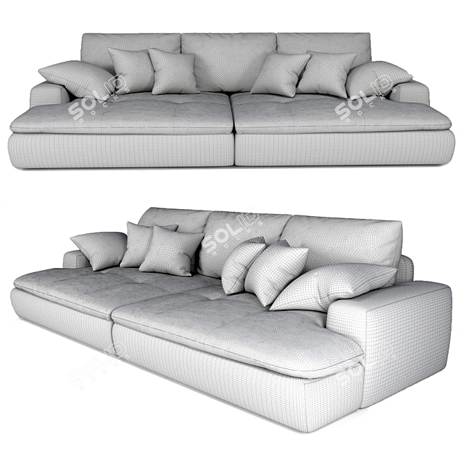 Ultimate Comfort Baur Big Sofa 3D model image 3