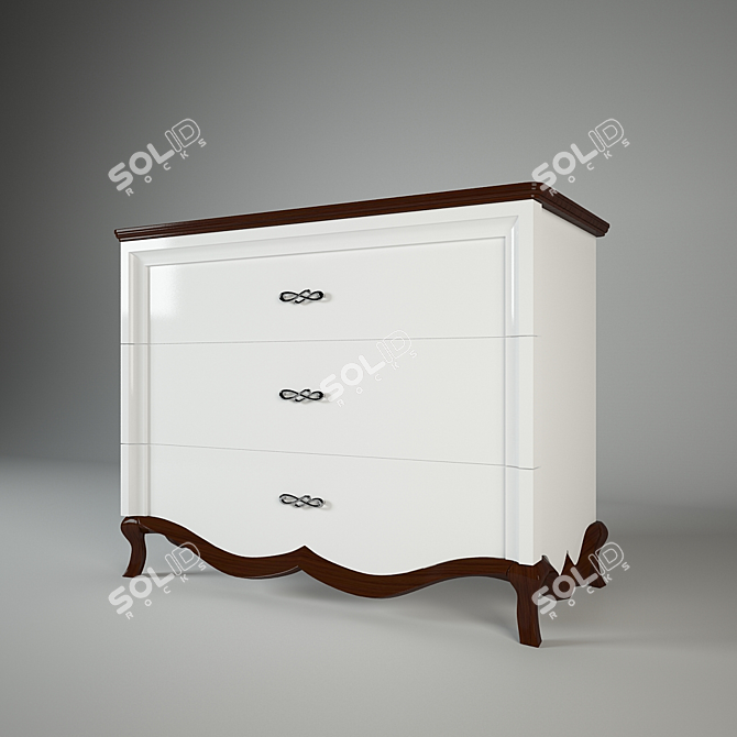 Milano Chest: Stylish and Spacious 3D model image 1