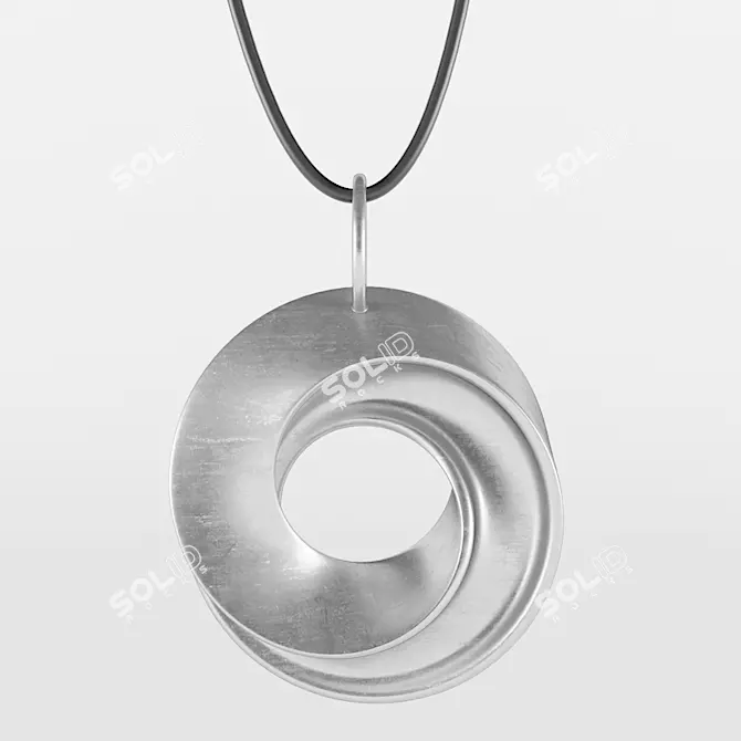 Title: Infinite Loop Necklace 3D model image 1