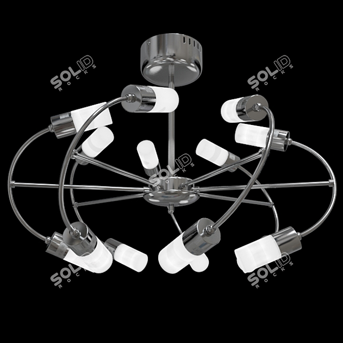 Elegant MW-LIGHT VEGA Chandelier 3D model image 1