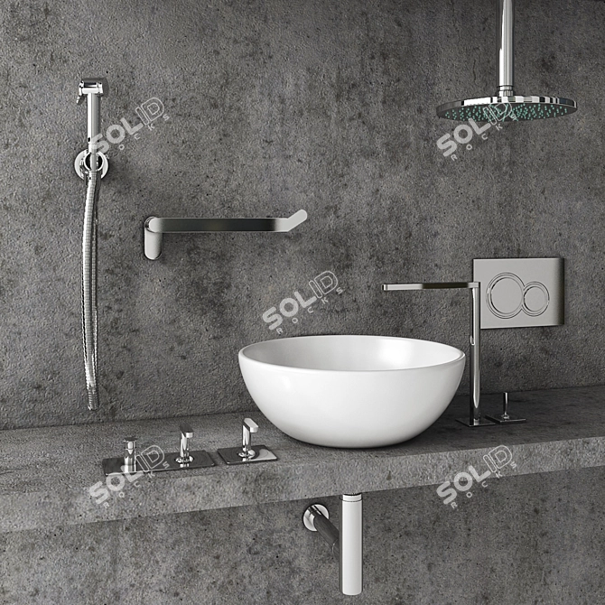 Urban Faucets and Accessories by Bagno Design 3D model image 1