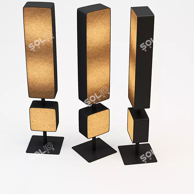 Tabisso Typography Lamp 3D model image 2