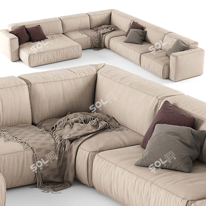 Koo International SOFT Corner Sofa 3D model image 1