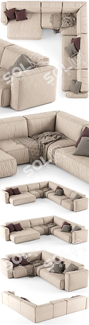 Koo International SOFT Corner Sofa 3D model image 2