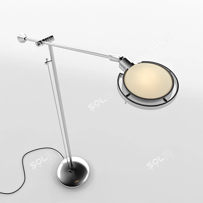 Elegant Winston Floor Lamp 3D model image 3