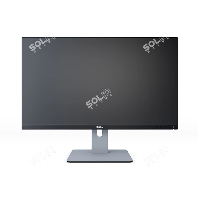 Dell U2715H: Stunning 27" Monitor 3D model image 1