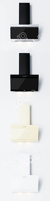 ELEYUS LANA 60 - Stylish 60cm Extractor Hoods 3D model image 3