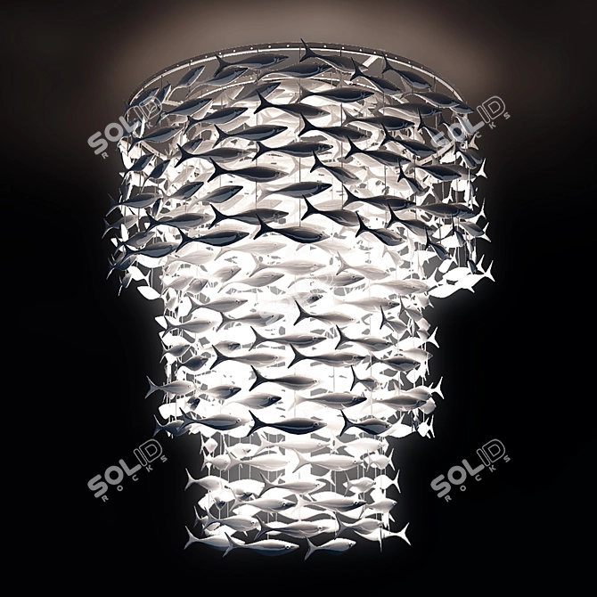 Ethereal Shoal Chandelier 3D model image 1