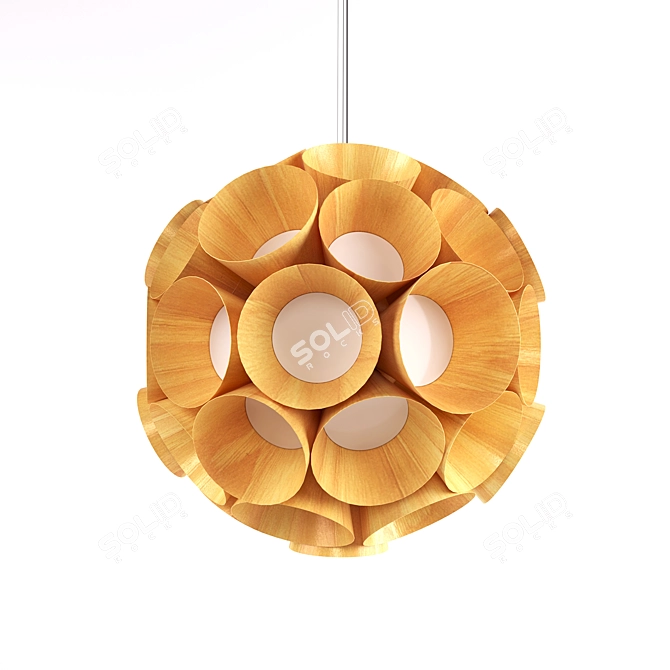 Minimalist Dandelion Lamp: Contemporary Illumination by Burkhard Dammer 3D model image 1