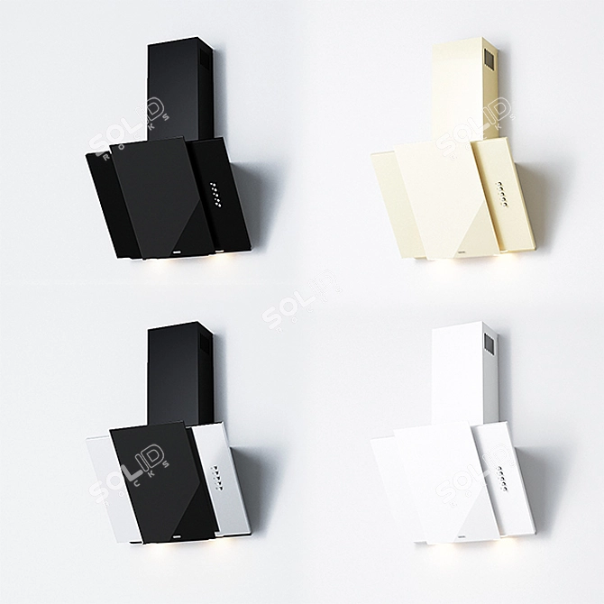 ELEYUS VESTA A 60: Versatile Kitchen Extractor 3D model image 1