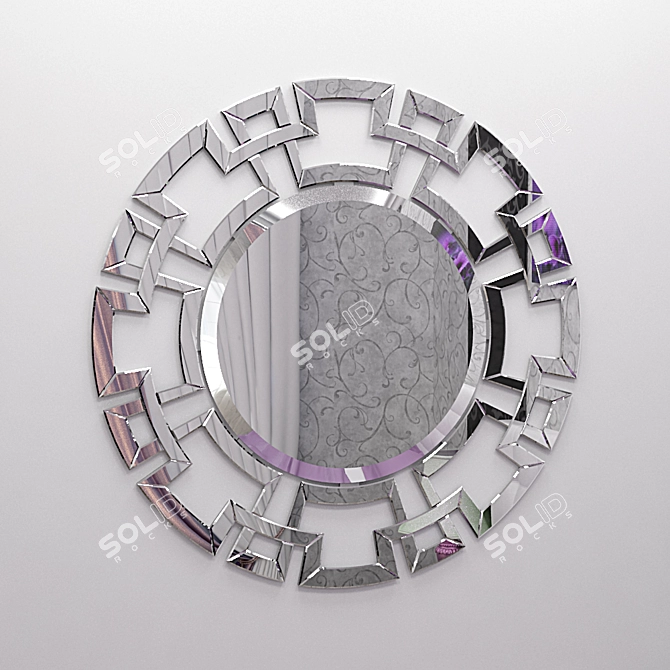 Reflect Beauty Round Mirror 3D model image 1