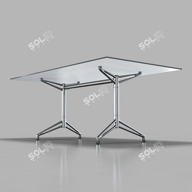 Interstuhl F125 Table: Sleek and Stylish 3D model image 1