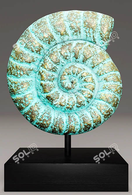 Title: Seashell Harmony Sculpture 3D model image 3