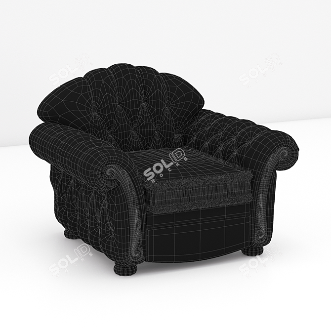 Italian SAT Export Armchair 3DMax 3D model image 2