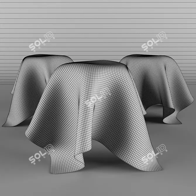 Minimalist Blanket Table 3D model image 2