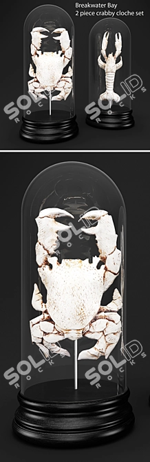 Crabby Cloche Set: Coastal Charm 3D model image 2