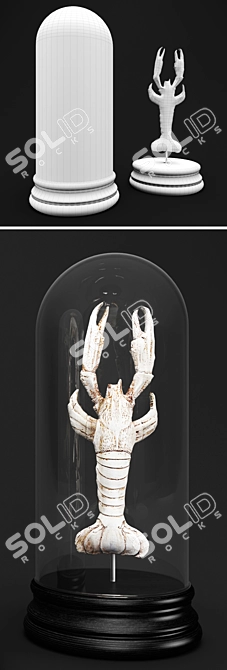 Crabby Cloche Set: Coastal Charm 3D model image 3