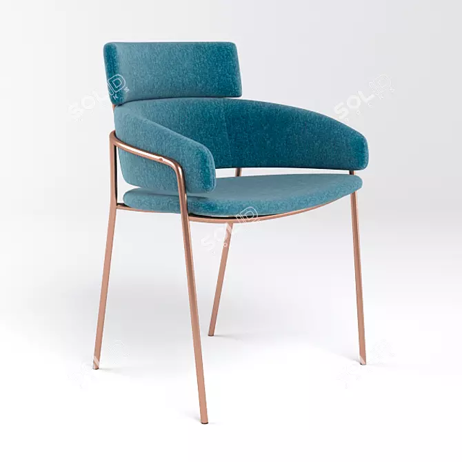 Comfort Lounge Armchair 3D model image 2