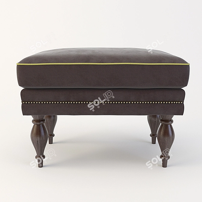 Cozy Costa Bella Alice Ottoman 3D model image 2