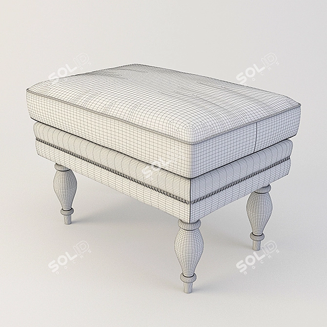 Cozy Costa Bella Alice Ottoman 3D model image 3