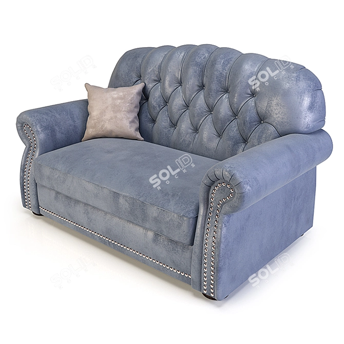 Elegant Royal Bella Sofa 3D model image 6