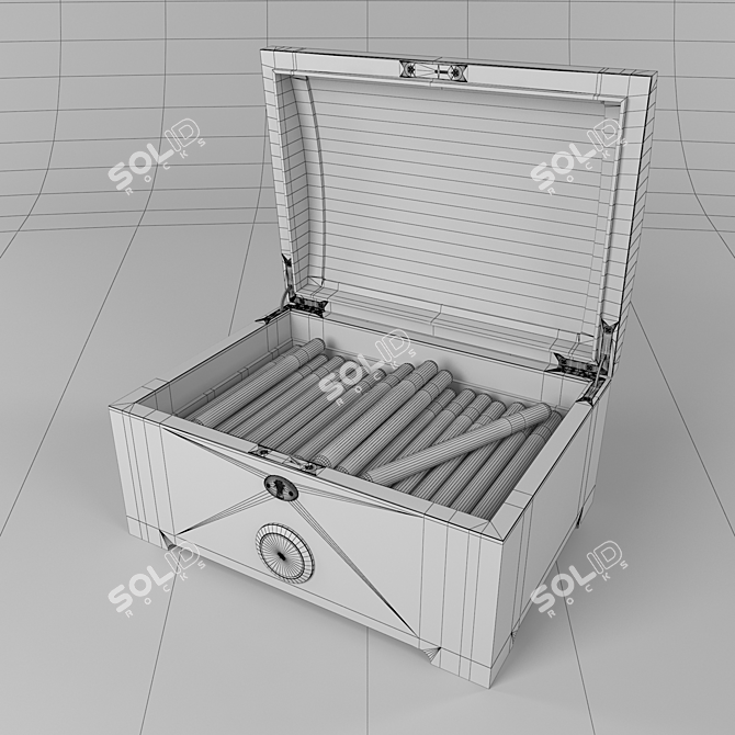 Exquisite Humidor: Detailed and Versatile 3D model image 2