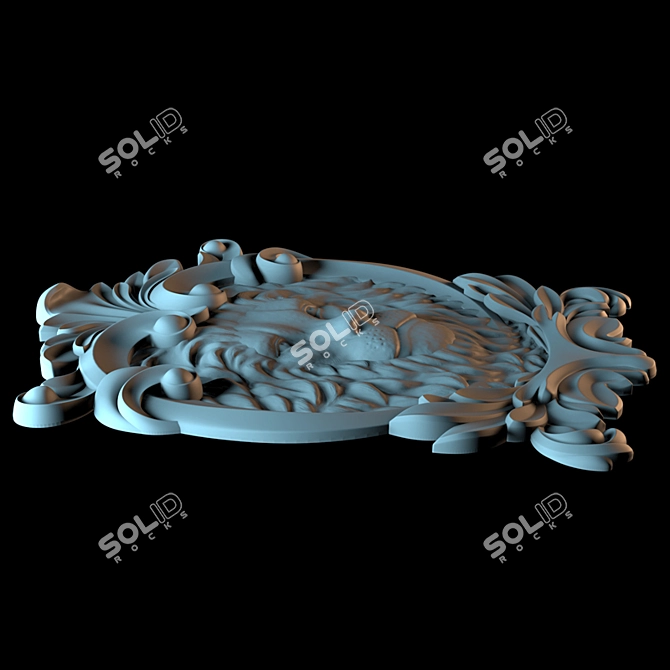 Leo Decor: Detailed 3D Lion Sculpture 3D model image 2