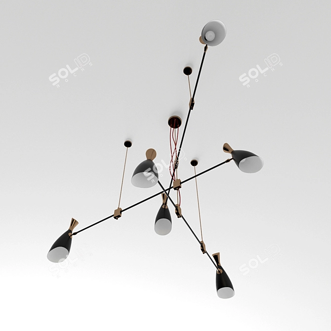 Duke Pendant: Sleek and Sophisticated 3D model image 2