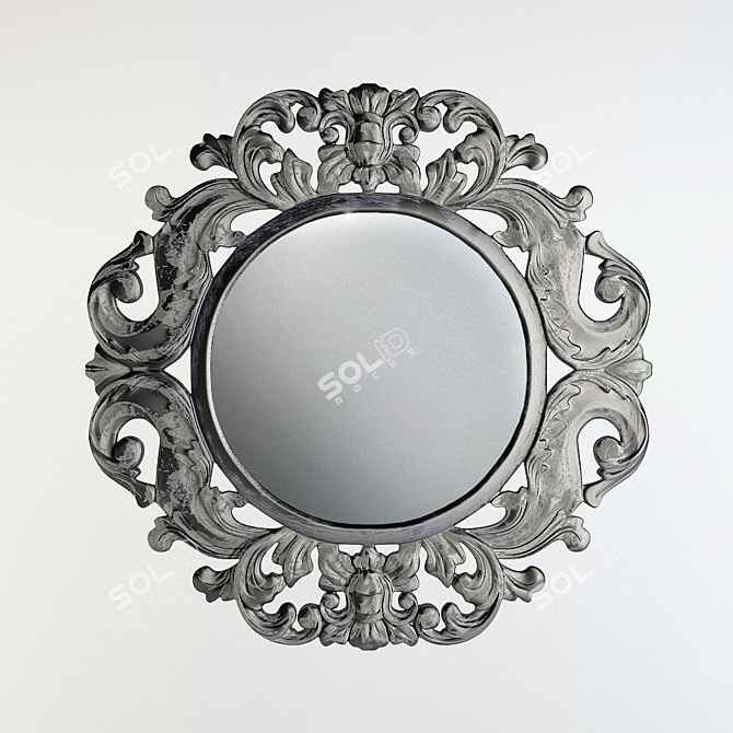 RenAIssance Carved Mirror 3D model image 1