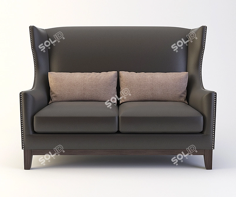 Costa Bella Vicomte Sofa: Elegant and Luxurious 3D model image 2