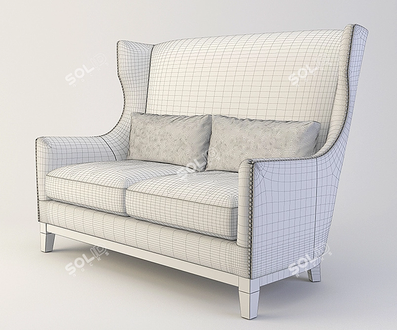 Costa Bella Vicomte Sofa: Elegant and Luxurious 3D model image 3