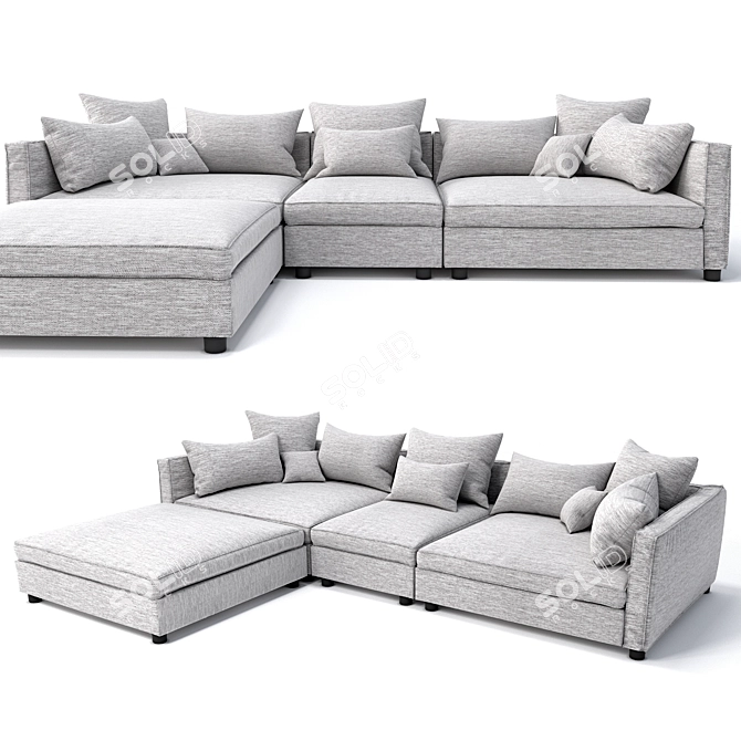 Luxurious Bolia Mr.Big Sofa Set 3D model image 1