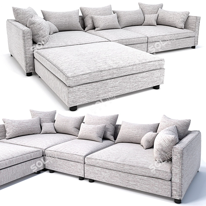 Luxurious Bolia Mr.Big Sofa Set 3D model image 2