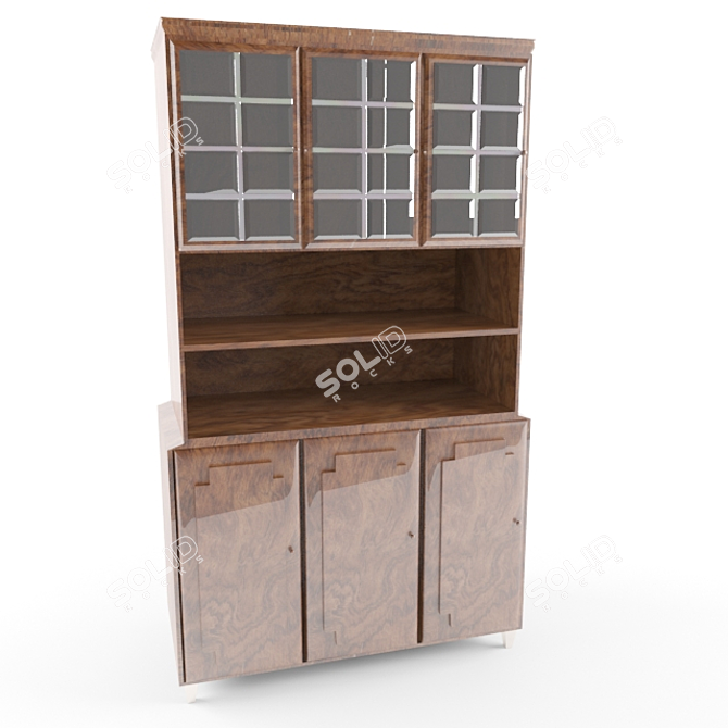 Retro Sideboard: Stylish Interior Addition! 3D model image 1