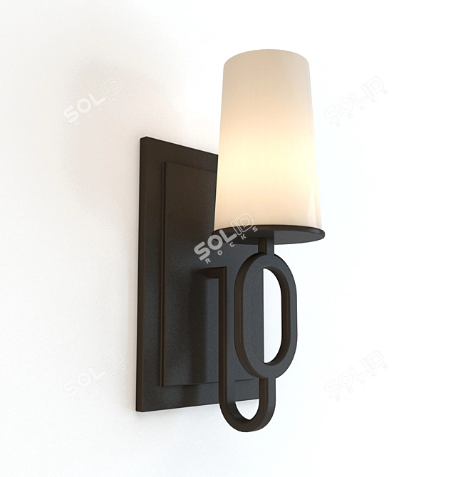 Feiss Huntley Wall Light, Oil Rubbed Bronze 3D model image 1