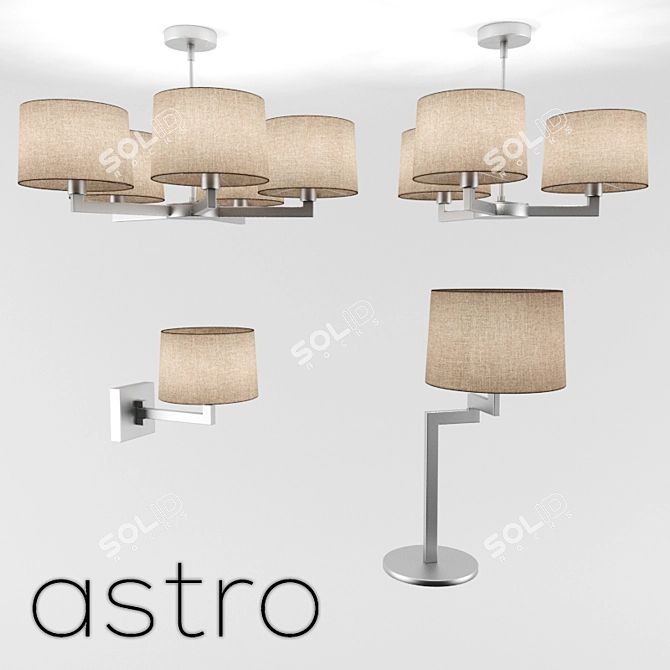 Martina Pendant Light Collection 3D model image 1