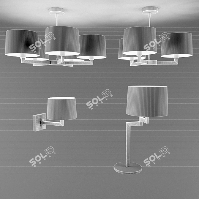 Martina Pendant Light Collection 3D model image 2