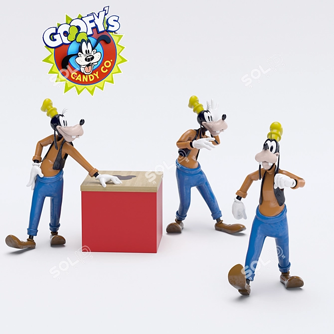 Goofy Collectible Figurine 3D model image 1