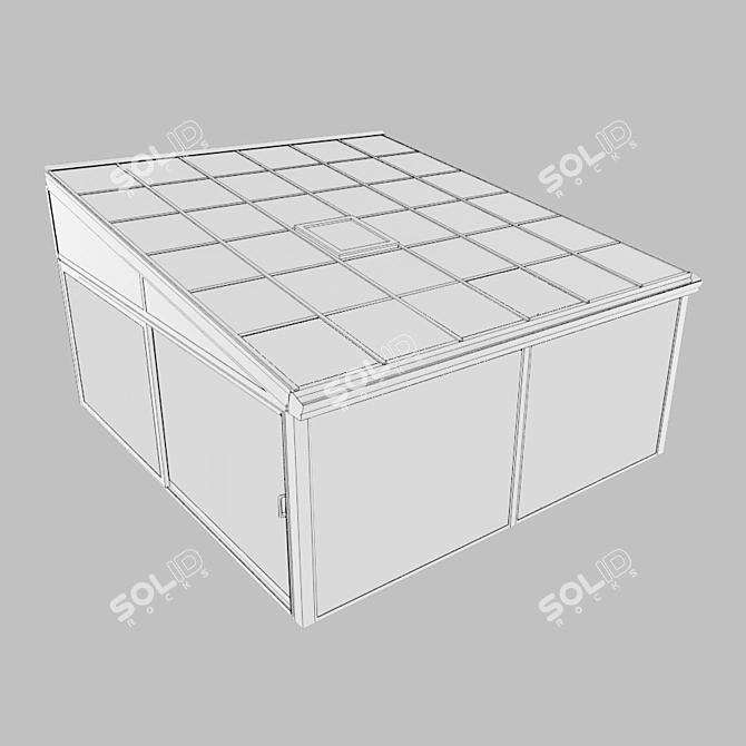 Schuco CMC 50 Winter Garden with Pent Roof 3D model image 3