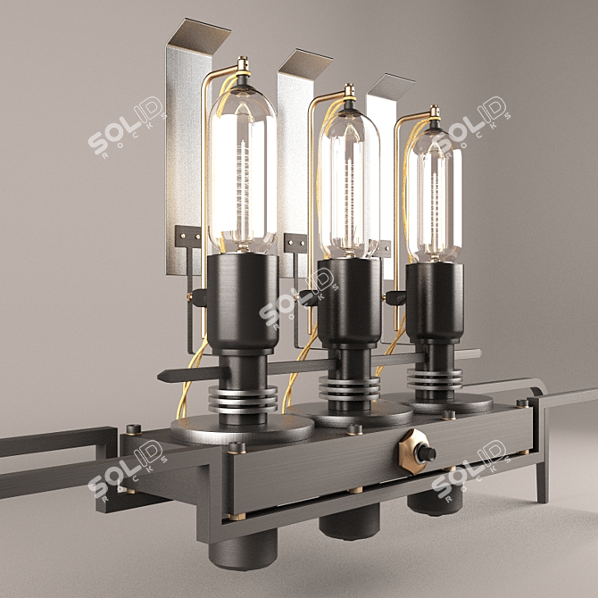 Industrial Elegance: Machine Light 3D model image 1