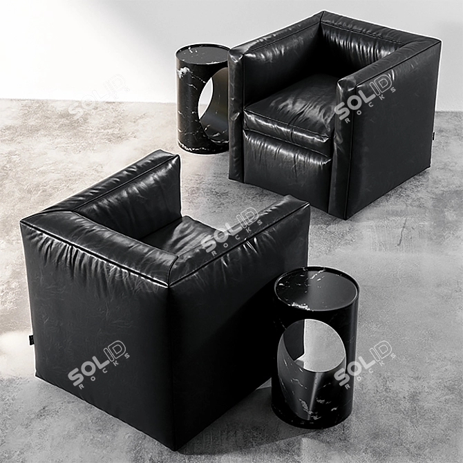 Bubble Dream Side Table 3D model image 1